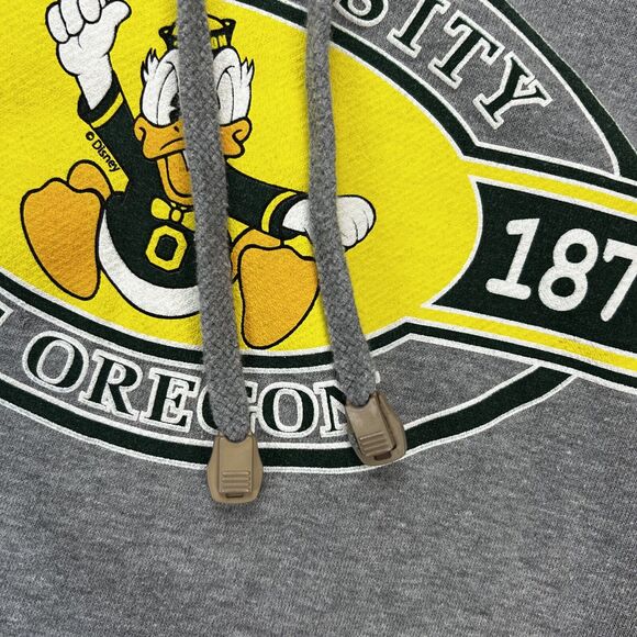 AKWA Sport Oregon Ducks Hoodie w Duck Logo Men's Size Large Gray Pullover Hoodie - Picture 5 of 10